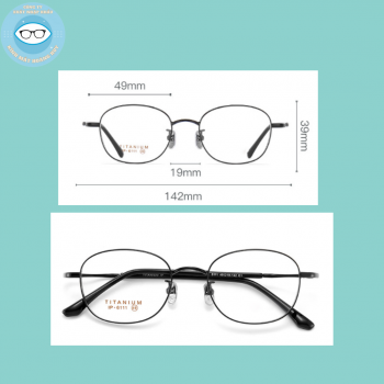 Gọng kính kim loại mã 6111